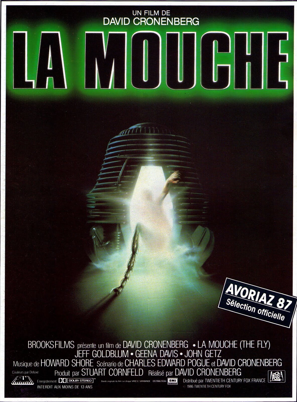Jaquette du film qui faisait la sélection officielle d'avoriaz en 87