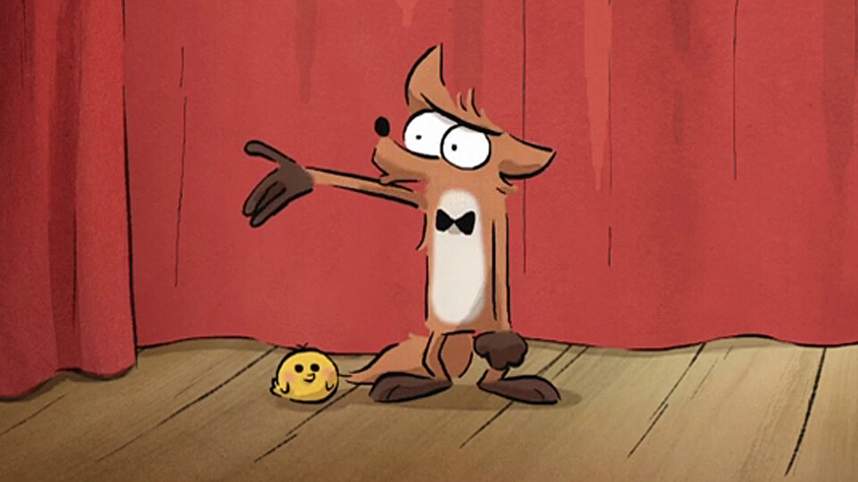 Le renard qui présente le film