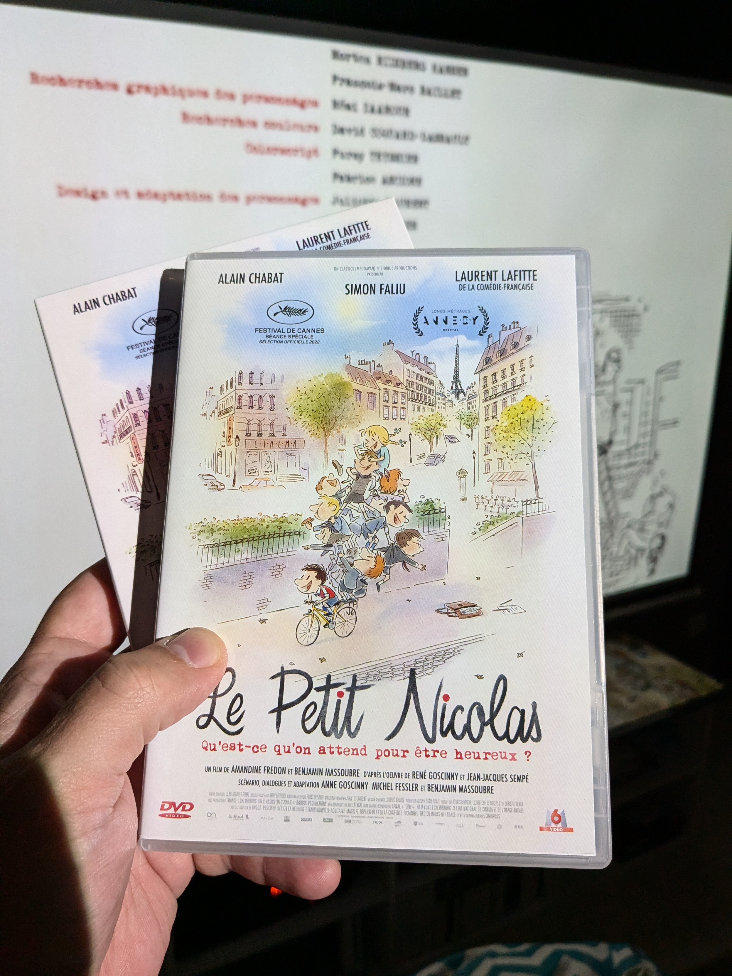 Le DVD du film dans le style du Petit Nicolas