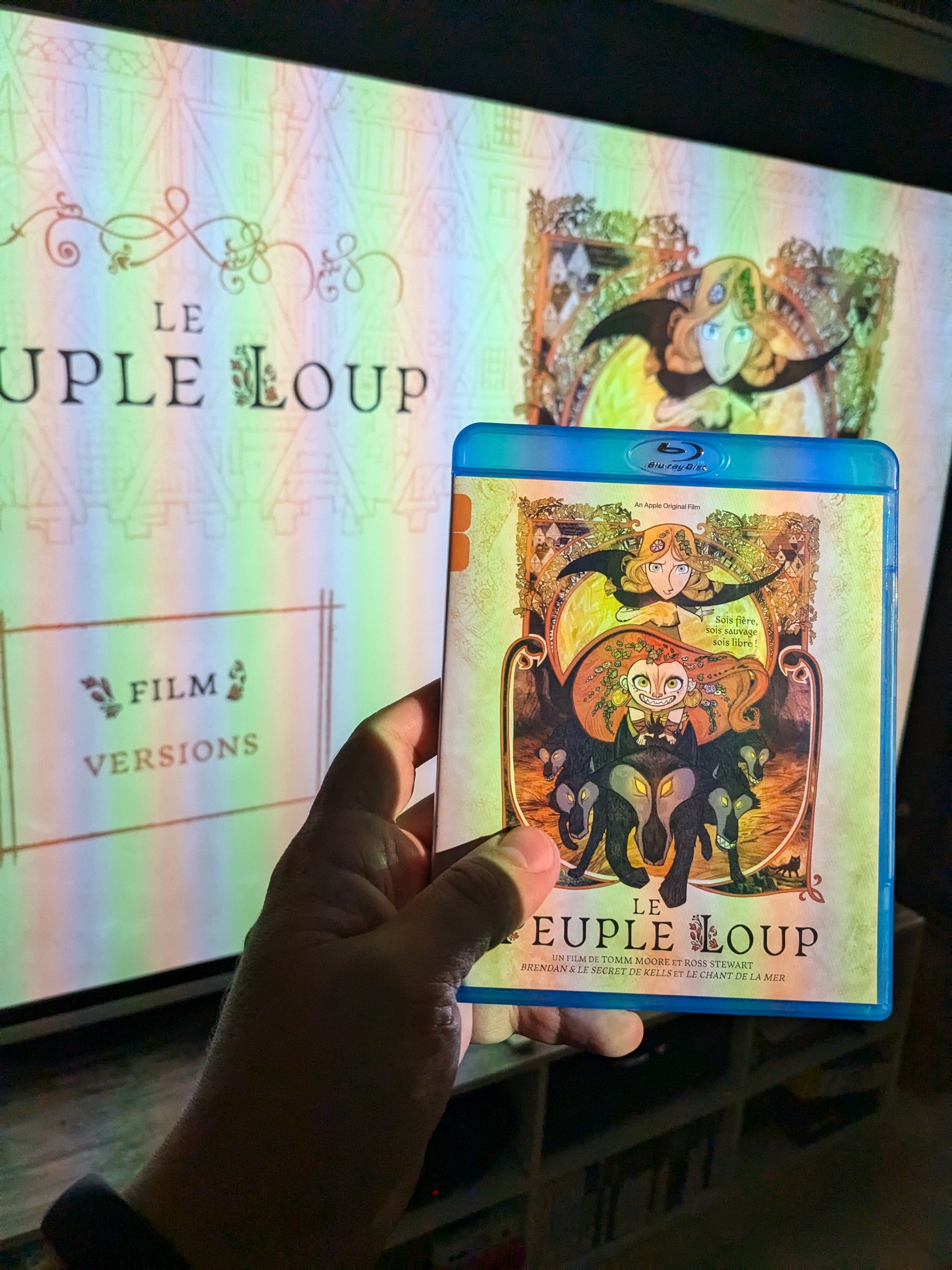 la pochette du film et le menu de démarrage du BluRay