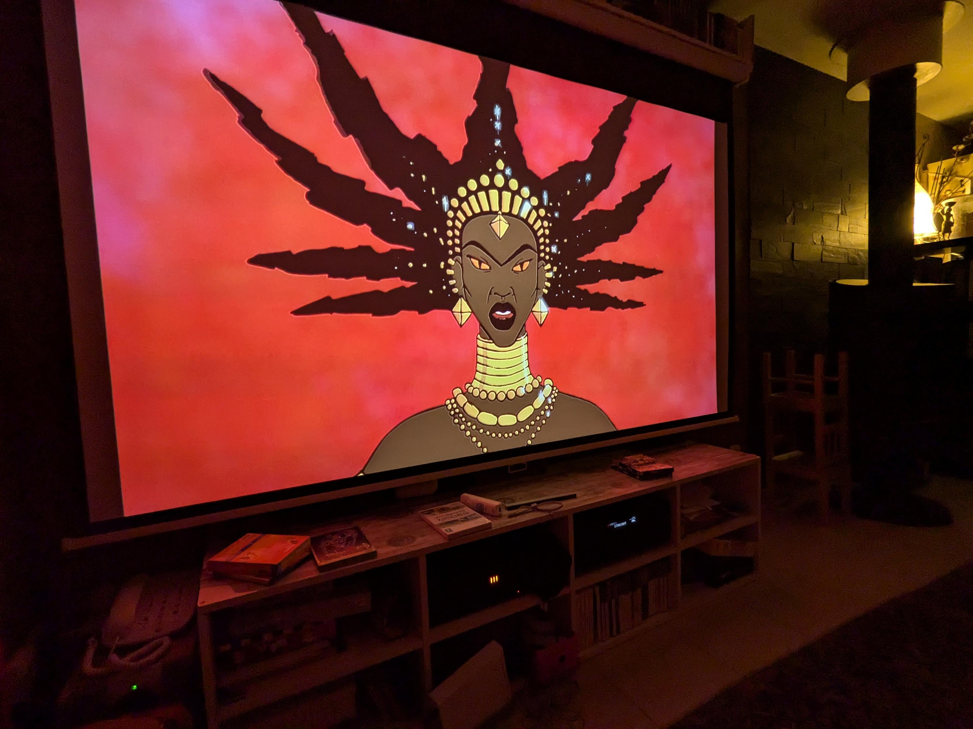 On y voit la sorcière avec sa coup de Saiyen