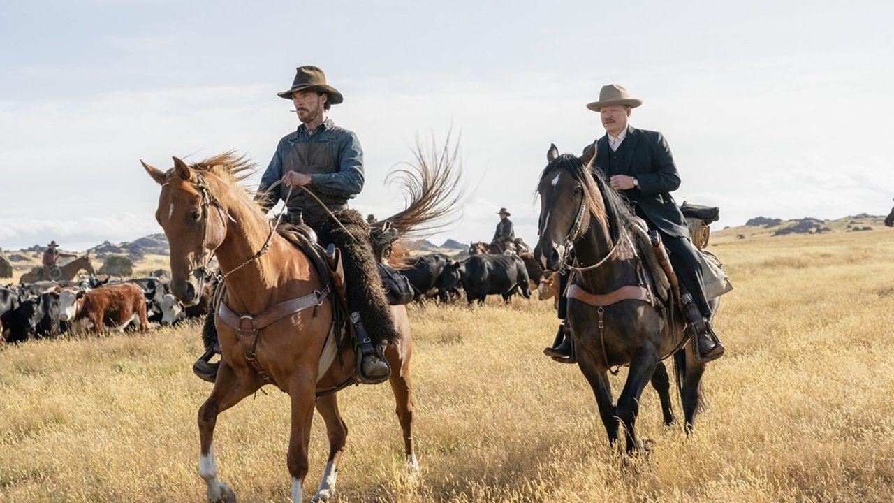 les deux frères Burbank à cheval